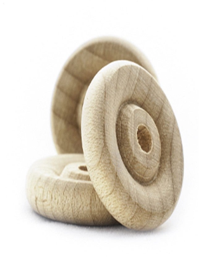 Pinehurst Crafts Mini Wood Toy Wheels, 3/4-Inch Diameter x 3/16-Inch Thick (1/8-Inch Hole), Pack of 50 MiniWheels_.75IN_50pk